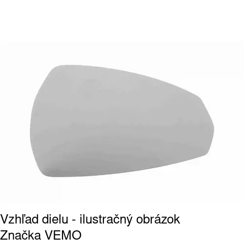 Sklo vonkajšieho zrkadla s držiakom 13C1556M /POLCAR/ - obr. 3