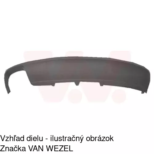 Spojler zadného nárazníka 13D199 /POLCAR/ - obr. 1