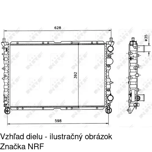 Chladiče vody POLCAR 1402084X
