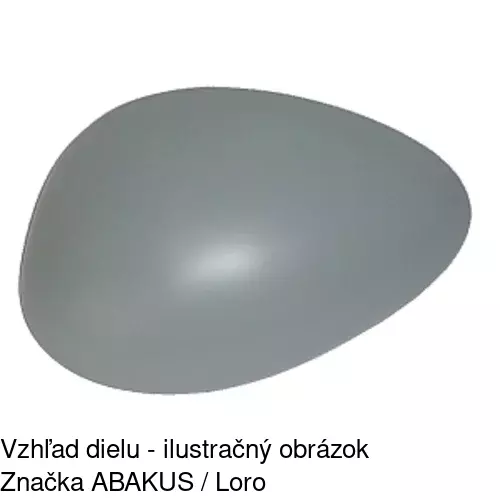 Rám vonkajšieho zrkadla 140454PM /POLCAR/ - obr. 2