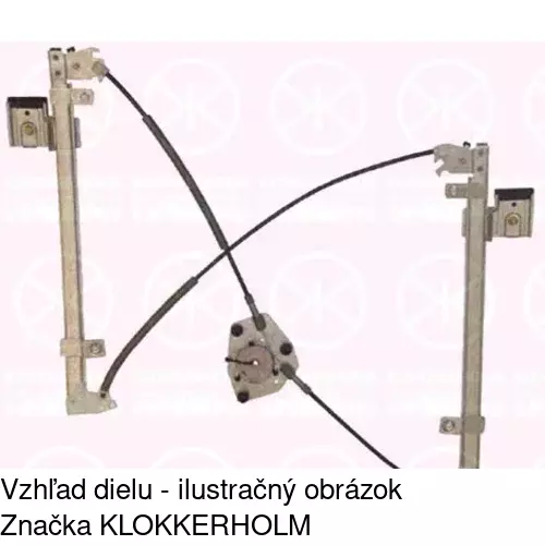 Mechanizmus sťahovania okna elektrický bez motora 1411PSG2 /POLCAR/