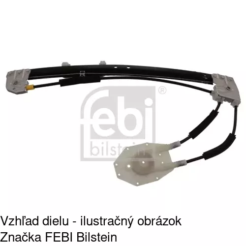 Mechanizmus sťahovania okna elektrický bez motora 2016PSG3 /POLCAR/ - obr. 1