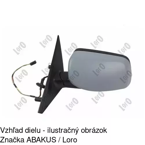 Vonkajšie zrkadlo 2017513M /POLCAR/ - obr. 1