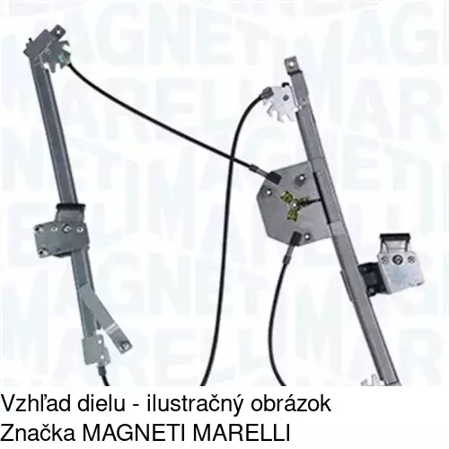 Mechanizmus sťahovania okna elektrický bez motora 2017PSG2 /POLCAR/ - obr. 1