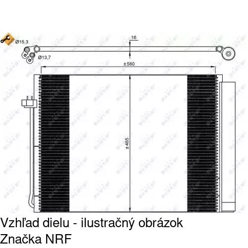 Chladiče klimatizácie 2051K8C1S /POLCAR/ - obr. 2