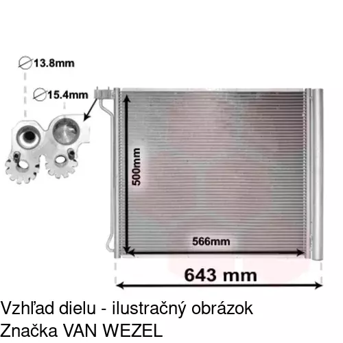 Chladiče klimatizácie 2051K8C2S /POLCAR/ - obr. 2