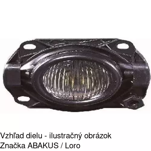 Hmlové svetlo - predné 2055291E /POLCAR/ - obr. 2