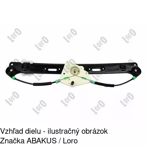 Mechanizmus sťahovania okna elektrický bez motora 2055PSG3 /POLCAR/ - obr. 5