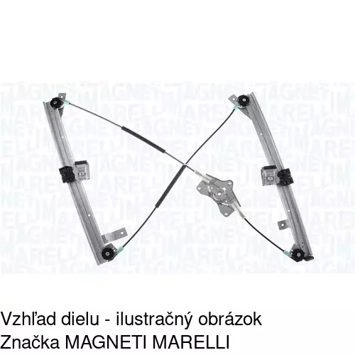 Mechanizmus sťahovania okna elektrický bez motora 2055PSG4 /POLCAR/ - obr. 3