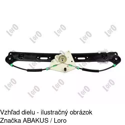 Mechanizmus sťahovania okna elektrický bez motora 2055PSG4 /POLCAR/ - obr. 5