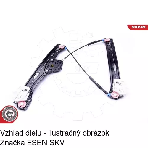 Elektrický mechanizmus okna dverí 20C1PSE1E /POLCAR/ - obr. 5