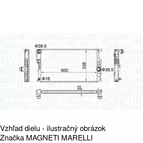 Chladiče vody POLCAR 20D1085X