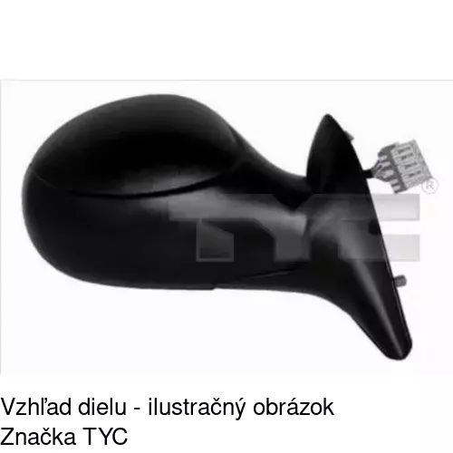Vonkajšie zrkadlo 2315511M /POLCAR/ - obr. 4