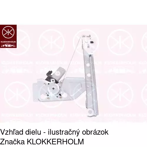 Mechanizmus sťahovania okna elektrický bez motora POLCAR 2315PSG3A