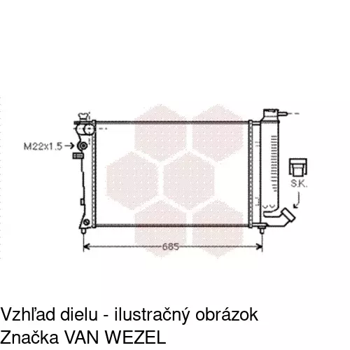 Chladiče vody 2324088X /POLCAR/ - obr. 2