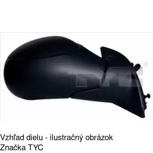 Vonkajšie zrkadlo 2327517E /POLCAR/ - obr. 2