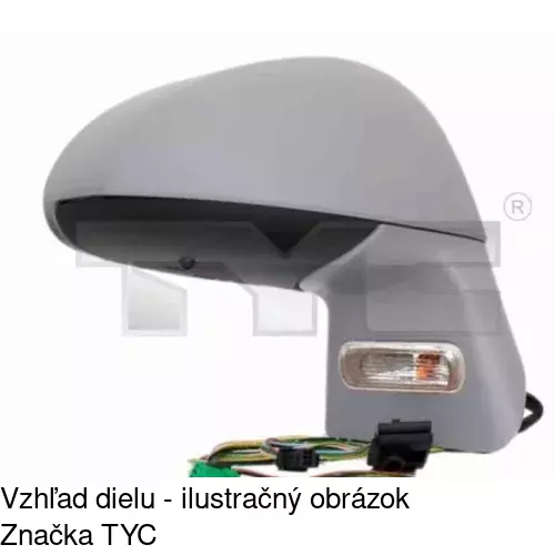 Vonkajšie zrkadlo POLCAR 2329524E