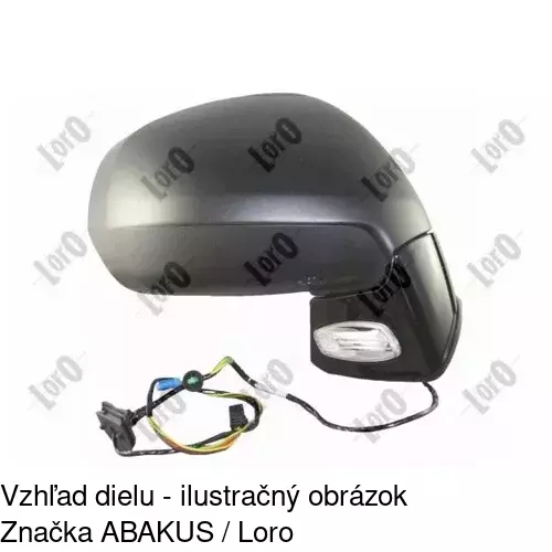 Vonkajšie zrkadlo 2331527M /POLCAR/ - obr. 2