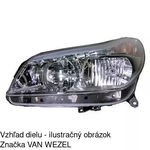 Hlavný reflektor 233309-E /POLCAR/ - obr. 3