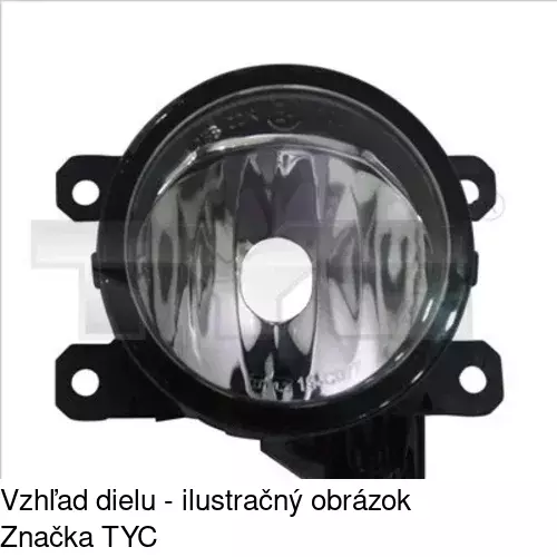 Hmlové svetlo - predné POLCAR 2338290E