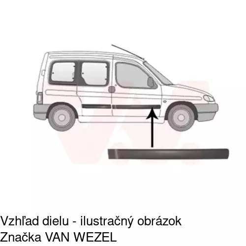 Lišta dverí POLCAR 23500032