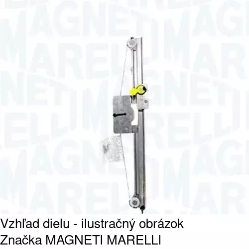 Mechanizmus sťahovania okna elektrický bez motora 2391PSG1 /POLCAR/ - obr. 1