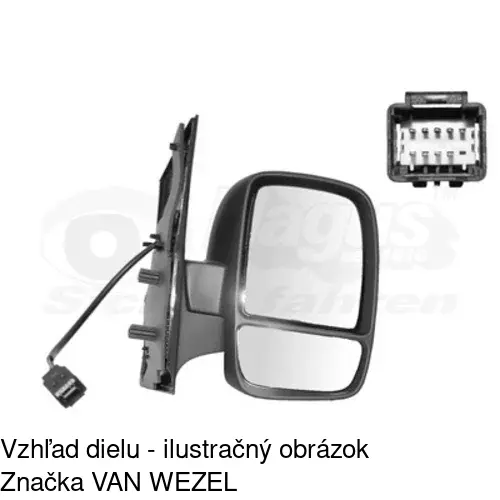 Vonkajšie zrkadlo 2396529E /POLCAR/ - obr. 2