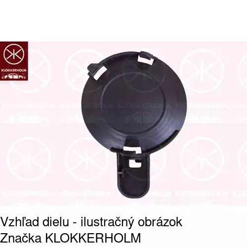 Záslepka otvoru hmlovky 23A127-2 /POLCAR/