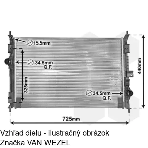 Chladiče vody 23M1081X /POLCAR/ - obr. 4