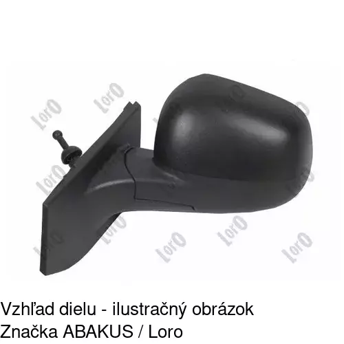 Vonkajšie zrkadlo 2502511E /POLCAR/ - obr. 2