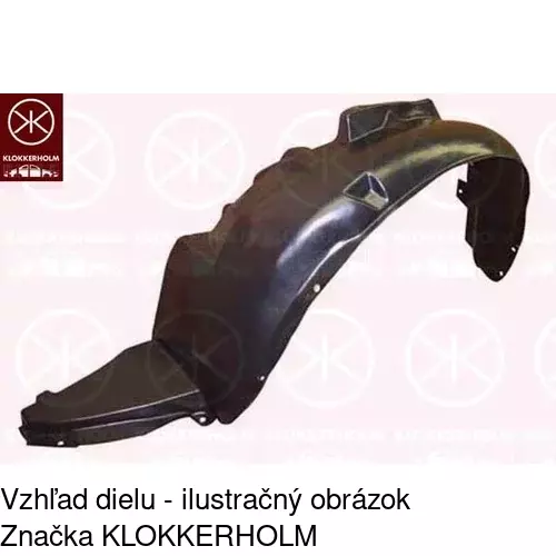 Podblatník (plast) POLCAR 2505FL1T