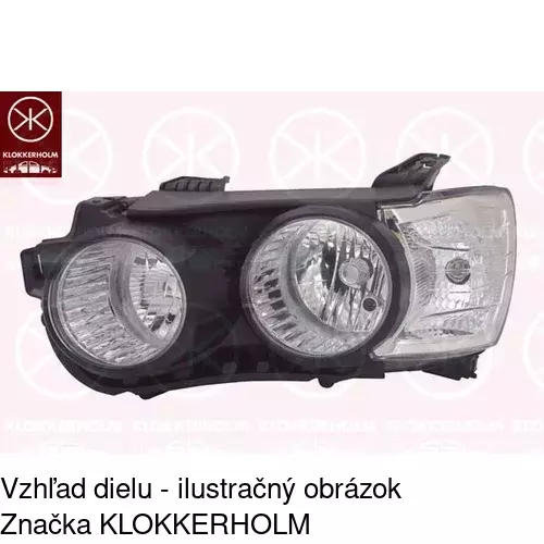 Hlavný reflektor 25B1102E /POLCAR/ - obr. 1