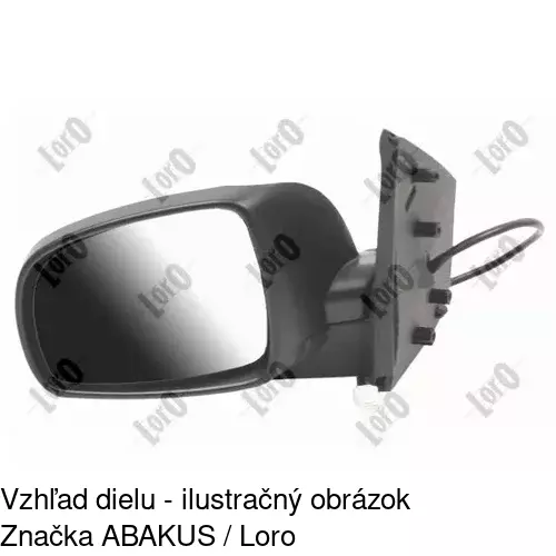 Vonkajšie zrkadlo 2711514S /POLCAR/ - obr. 3