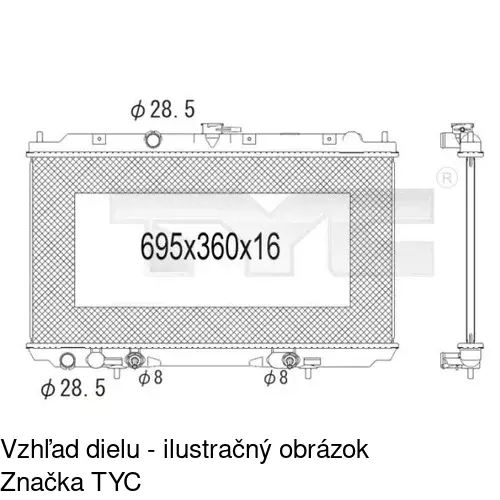 Chladiče vody POLCAR 2734082K
