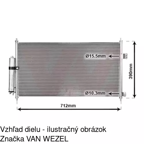 Chladiče klimatizácie 2746K8C1S /POLCAR/ - obr. 3
