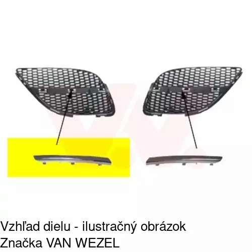 Lišta masky 275705-5 /POLCAR/