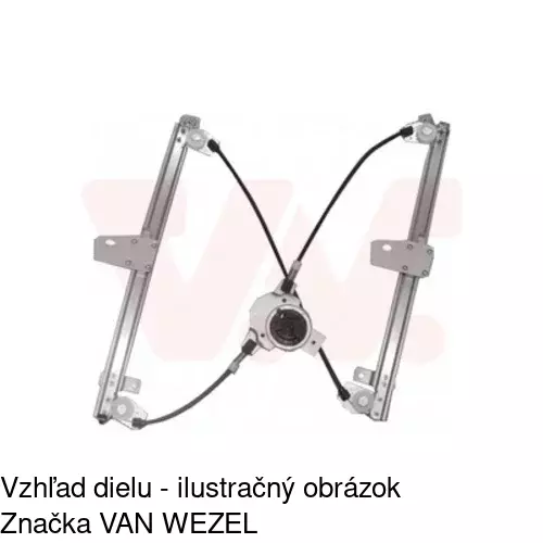 Mechanizmus sťahovania okna elektrický bez motora 2759PSG1 /POLCAR/ - obr. 4