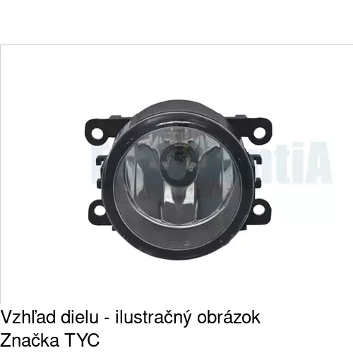 Hmlové svetlo - predné POLCAR 280029-E