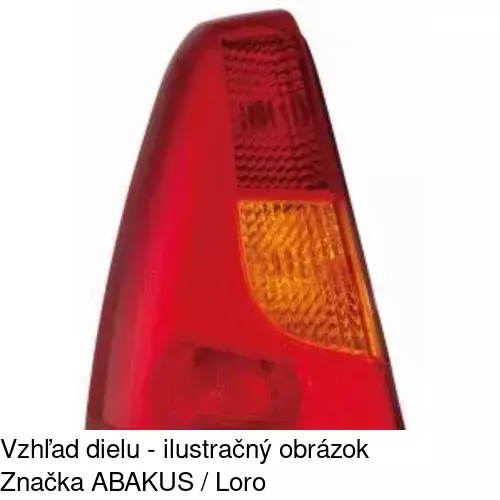 Zadné svetlo 2800873E /POLCAR/ - obr. 2