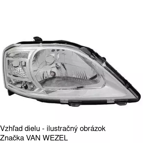 Hlavný reflektor 2801100E /POLCAR/ - obr. 2