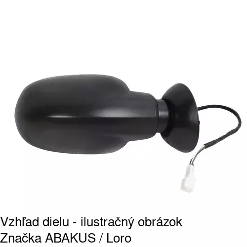 Vonkajšie zrkadlo 2801514M /POLCAR/ - obr. 2