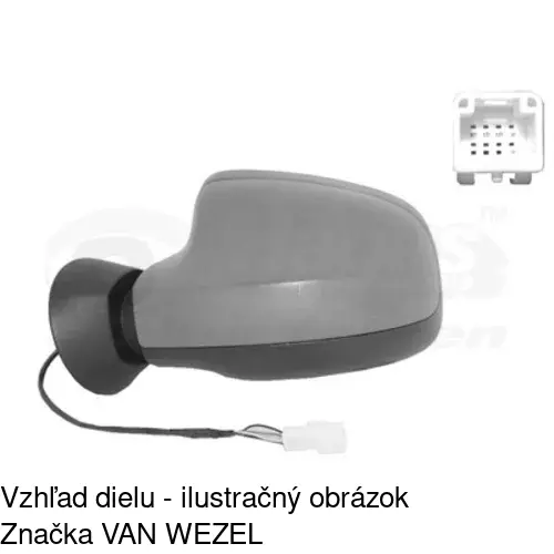 Vonkajšie zrkadlo 2801514M /POLCAR/ - obr. 4
