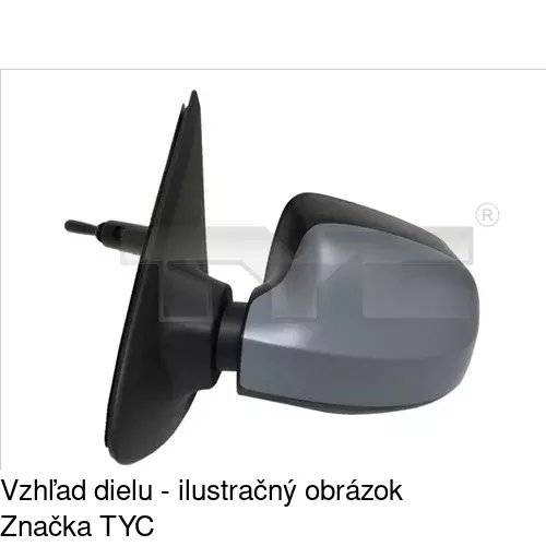 Rám vonkajšieho zrkadla 280154PM /POLCAR/ - obr. 2