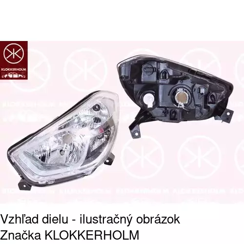Hlavný reflektor 28M109-V /POLCAR/ - obr. 2