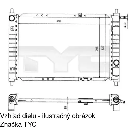 Chladiče vody POLCAR 290208-X