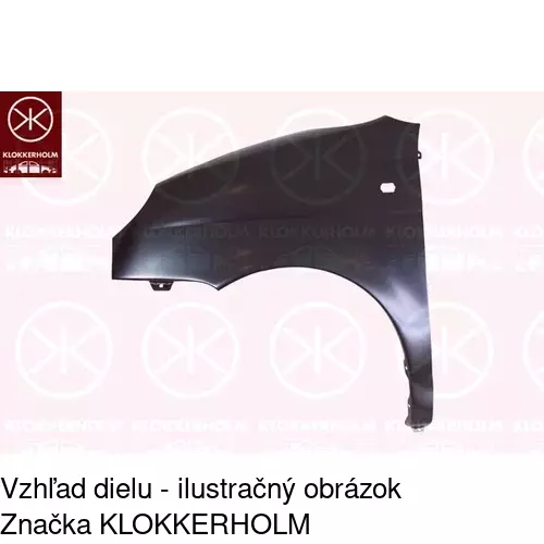 Predný blatník POLCAR 290302