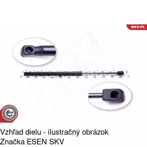 Plynová pružina 2912ABD /POLCAR/ - obr. 2