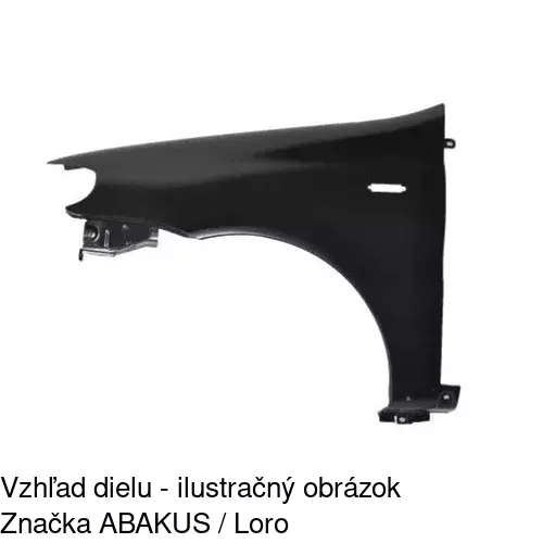 Predný blatník POLCAR 300701