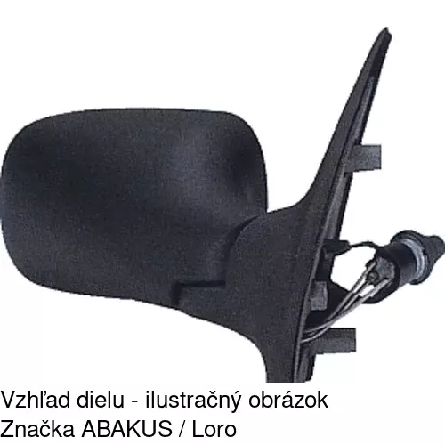 Vonkajšie zrkadlo 3017512E /POLCAR/ - obr. 3