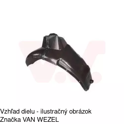 Podblatník (plast) POLCAR 3017FL-1